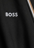 Boss Iconic Logo-embroidered Cotton Sweatshirt Black