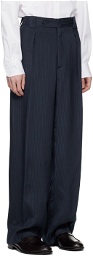 Giorgio Armani Navy Stripe Trousers
