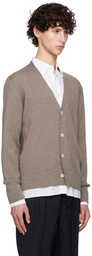 Officine Générale Taupe Miles Cardigan