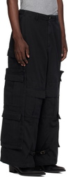 VETEMENTS Black Merged Cargo Pants