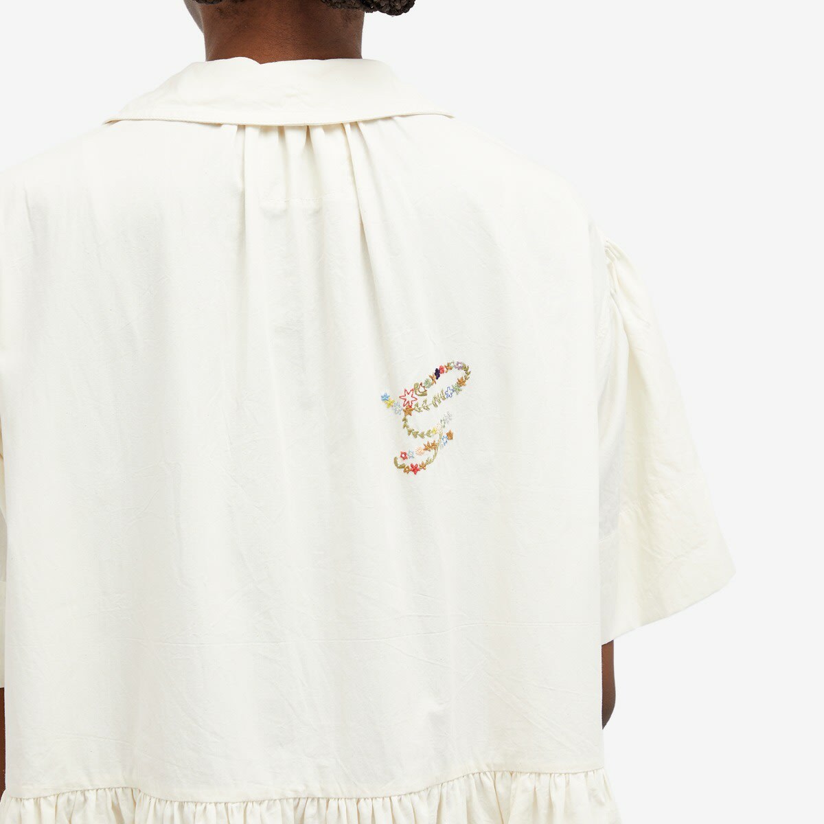Story mfg. Women's Meadow Maple Midi Dress in Ecru Meadow