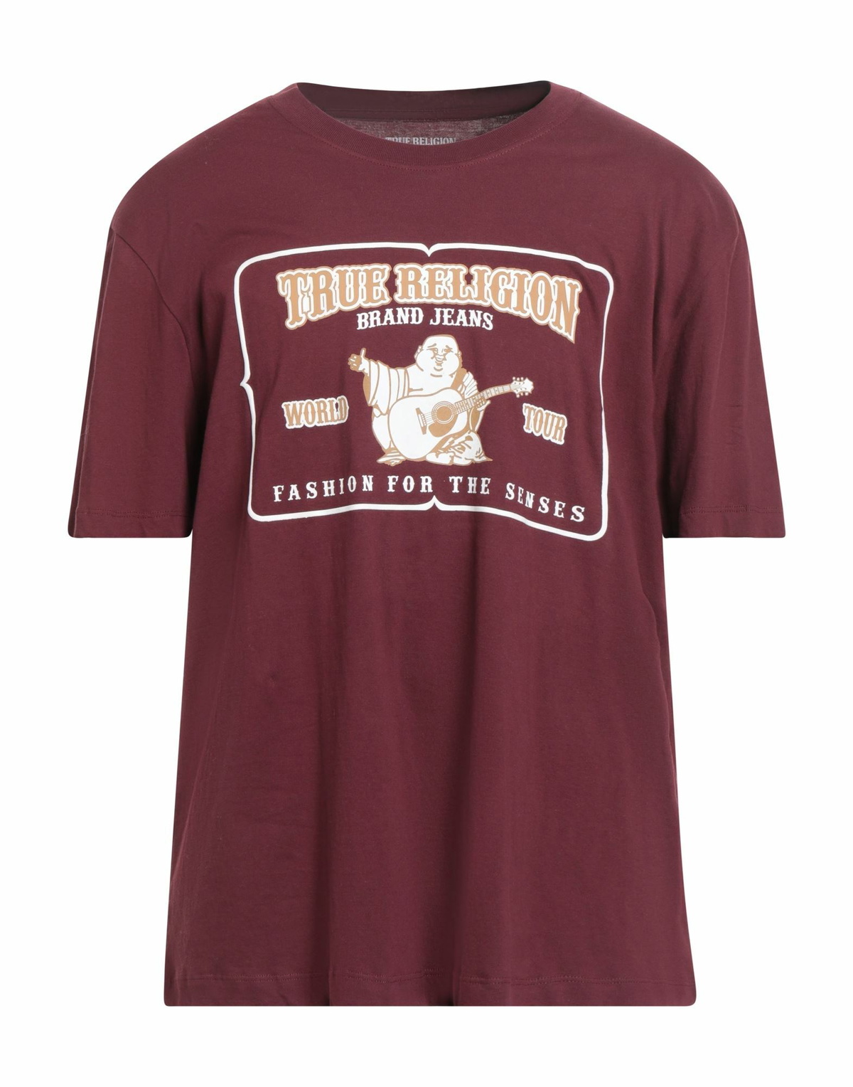 True Religion Mens T-shirt Burgundy