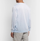 Onia - Owen Mélange Loopback Cotton-Blend Jersey Sweatshirt - Blue