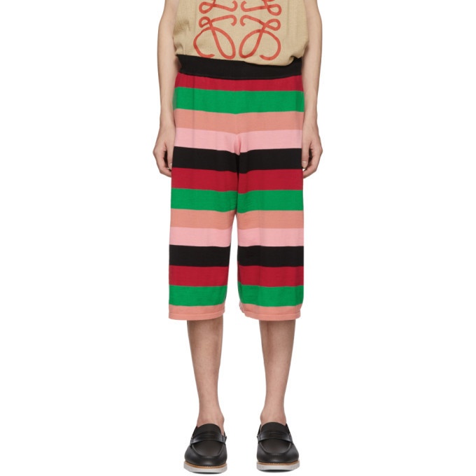 Photo: Loewe Multicolor Knit Stripe Shorts