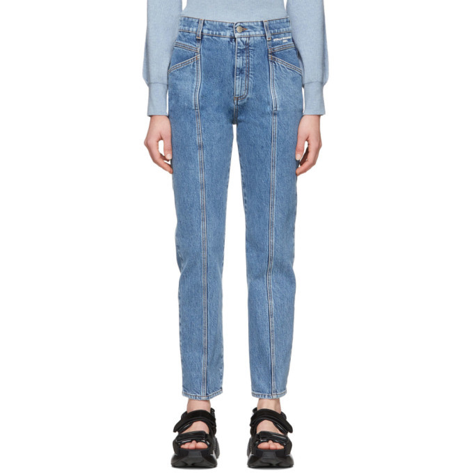 Photo: Stella McCartney Blue Vintage Wash Seam Front Jeans