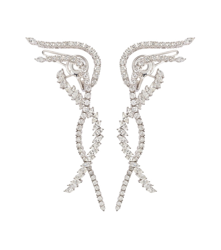 Photo: Yeprem Y-Couture 18kt white gold drop earrings with diamonds