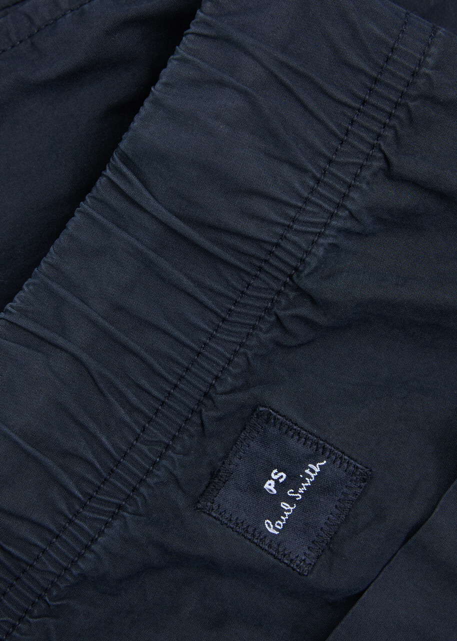 PS Paul Smith Sport Cotton Poplin Shorts Navy