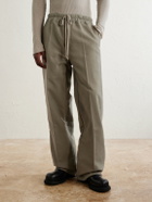 Rick Owens - Dietrich Straight-Leg Cotton-Twill Drawstring Trousers - Gray