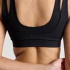 Nike Women's x SKIMS Matte Double Strap Scoop Bra in Obsidian