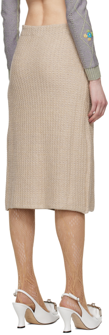 Cormio Beige Lucia Midi Skirt
