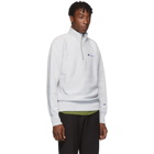 Champion Reverse Weave Grey Small Script Half-Zip Sweatshirt