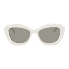 Saint Laurent White SL 68 Sunglasses