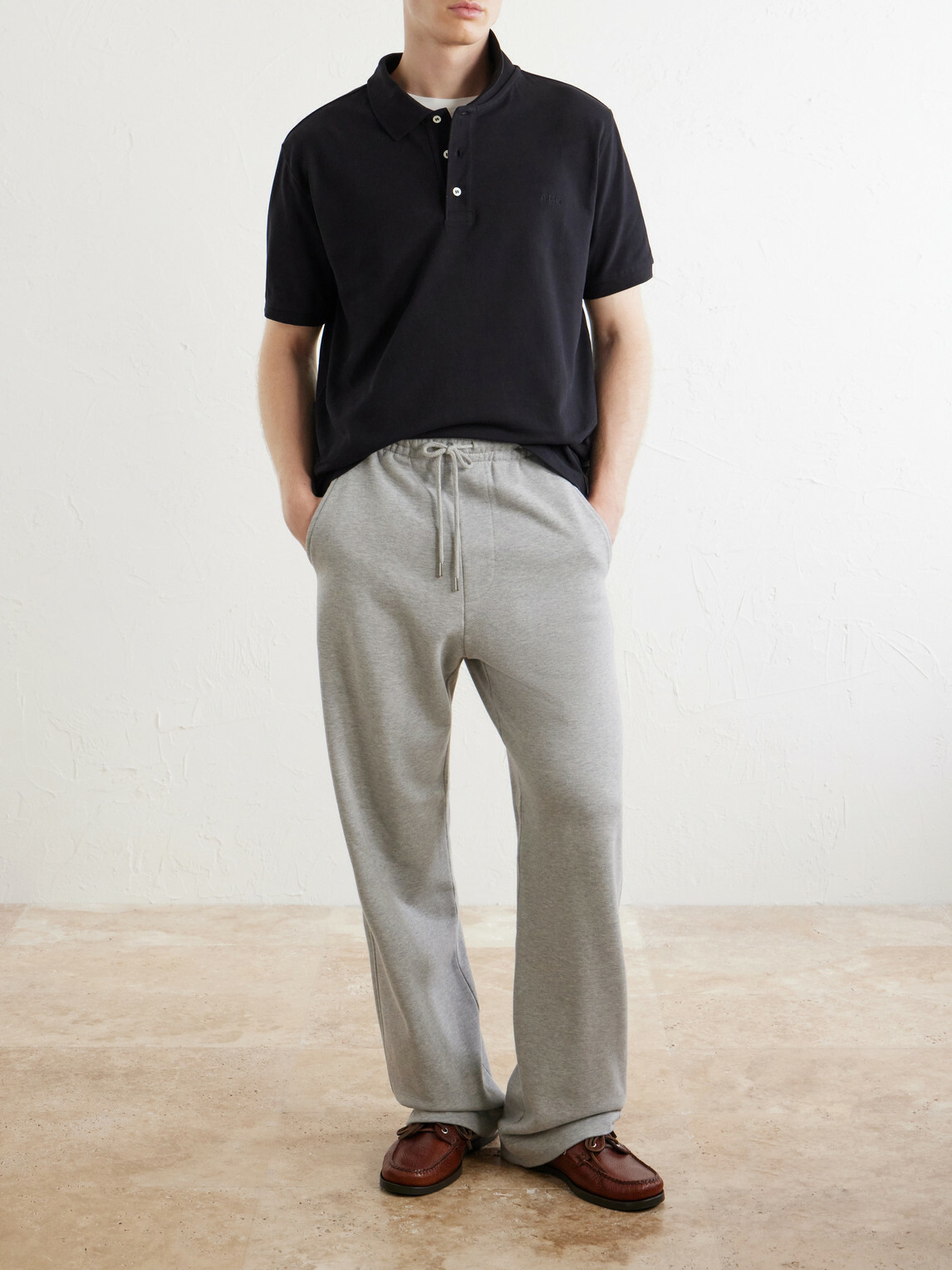 A.P.C. - Joe Cotton-Piqué Polo Shirt - Black