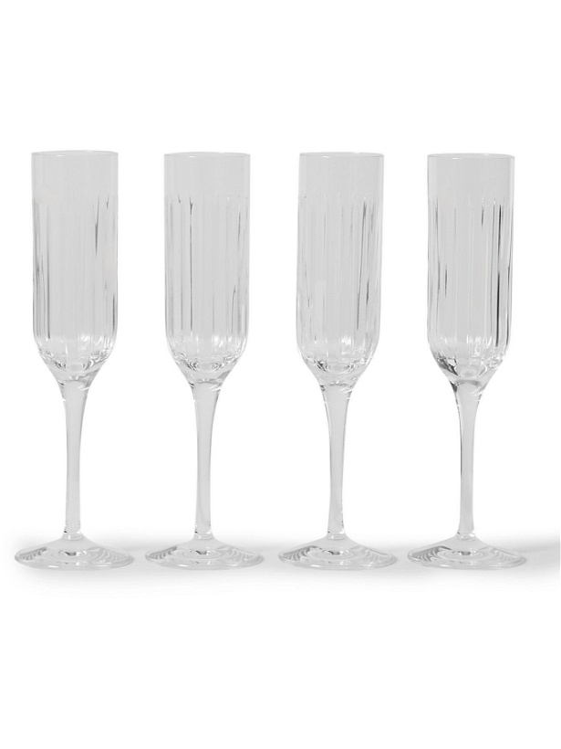 Photo: SOHO HOME - Roebling Set of Four Crystal Champagne Flutes