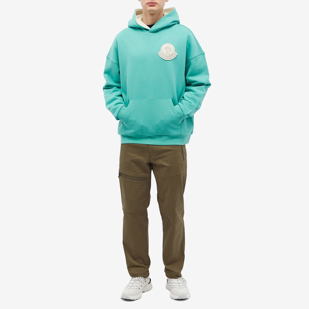 Moncler Genius x Pharrell Williams Popover Hoodie in Aqua