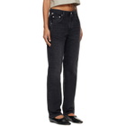 Citizens of Humanity Black 90s High Rise Straight Jeans