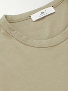 Mr P. - Embroidered Cotton-Jersey T-Shirt - Brown