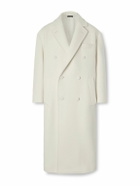TOM FORD - Double-Breasted Cashmere Coat - White