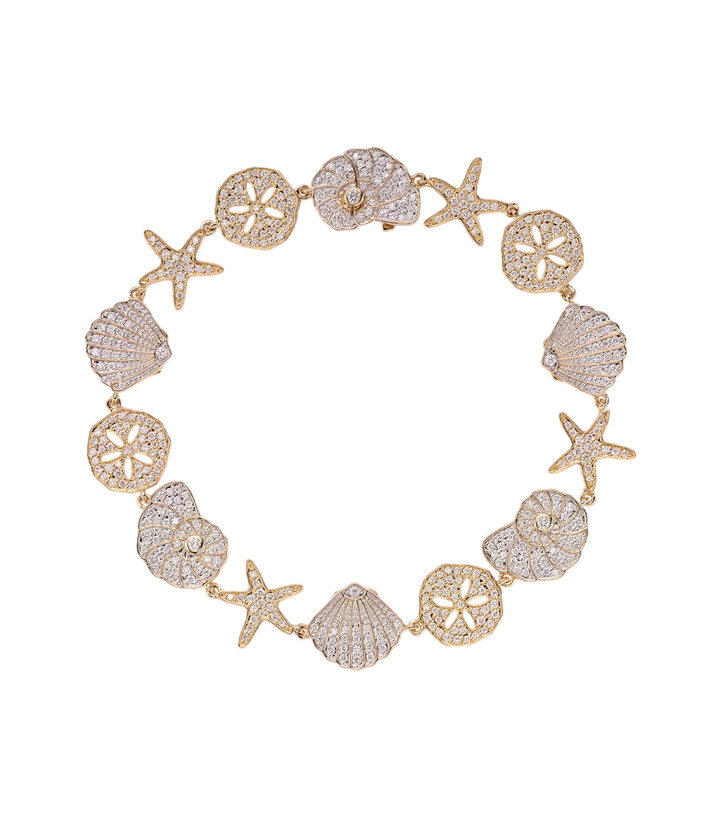 Photo: Sydney Evan Sea Life 14kt gold bracelet with diamonds