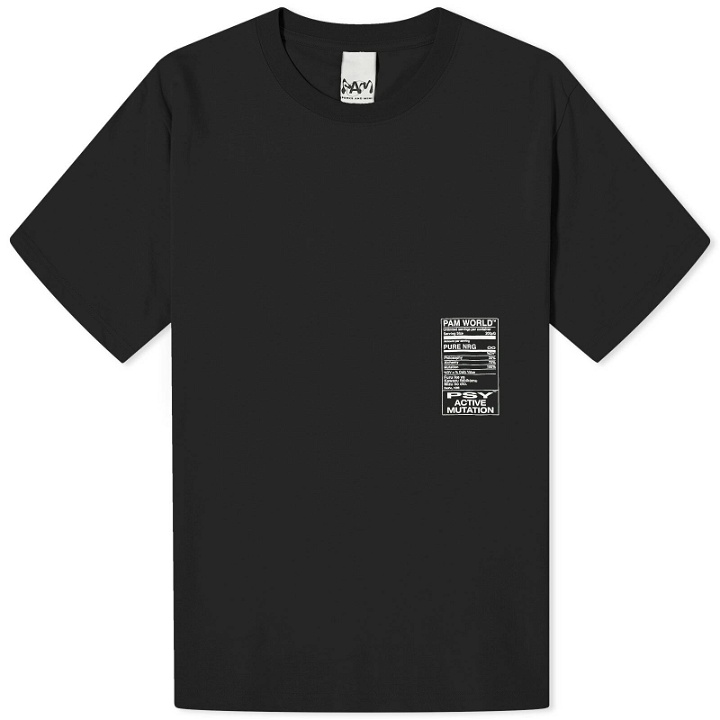 Photo: P.A.M. Men's Nutrition T-Shirt in Black