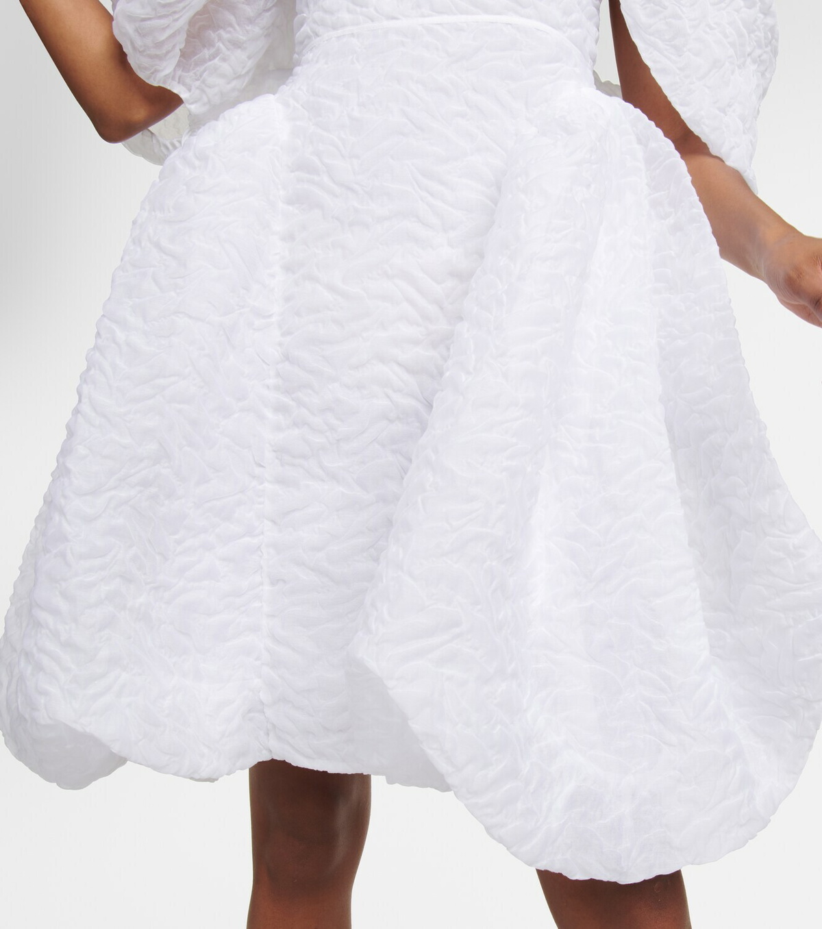 Cecilie Bahnsen - Snow draped cotton-blend minidress Cecilie Bahnsen