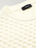 Theory - Milton Waffle-Knit Wool-Blend Sweater - Neutrals