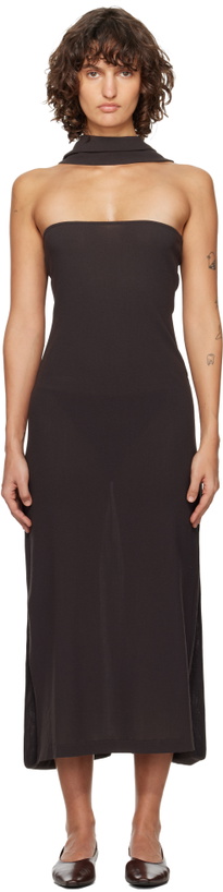 Photo: Paloma Wool Brown Alberch Maxi Dress