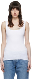 rag & bone White Organic Pima Cotton Tank Top