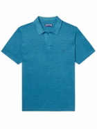 Vilebrequin - Pyramid Linen-Jersey Polo Shirt - Blue