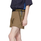 Fendi Beige Jersey Shorts