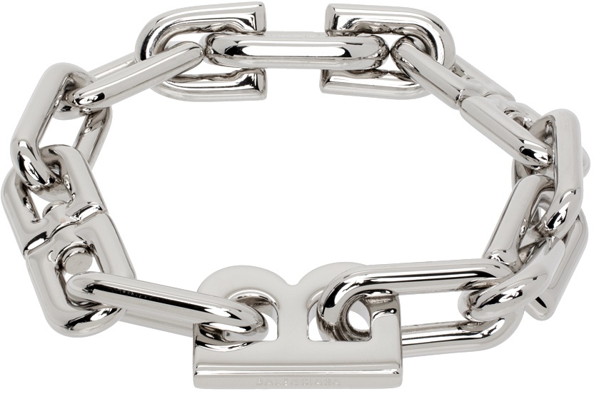 Photo: Balenciaga Silver B Chain Bracelet