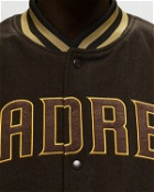 New Era Mlb Patch Varsity Jacket San Diego Padres Brown - Mens - Bomber Jackets/College Jackets