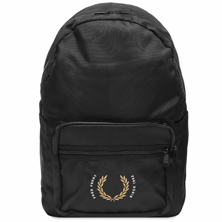 Photo: Fred Perry Authentic Men's Laurel Wreath Backpack in Black