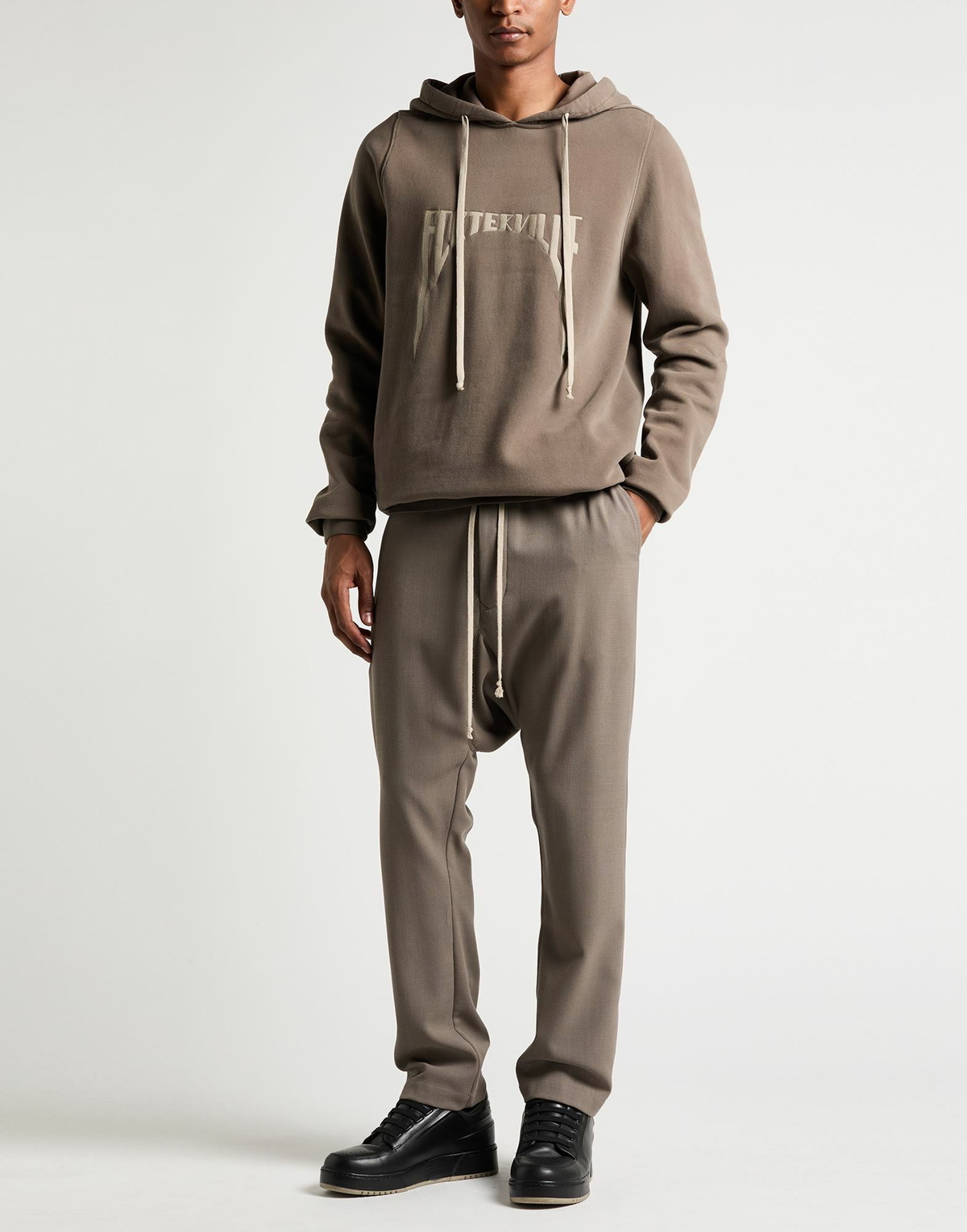 Rick Owens Mens Sweatshirt Taupe