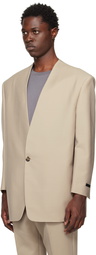 Fear of God Beige Lapelless Blazer