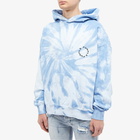 Purple Brand Men's French Terry Tie-Dye Oversized Hoody in Blue