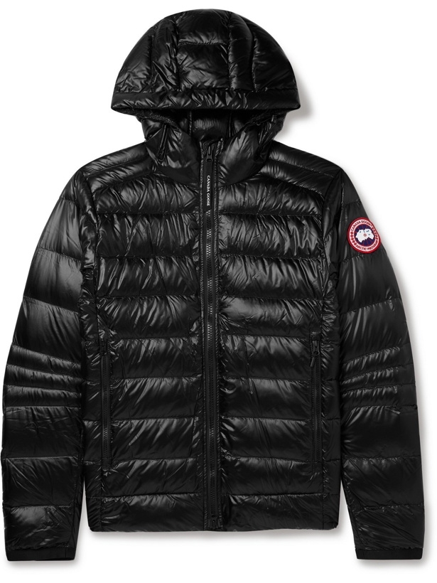 Photo: CANADA GOOSE - Crofton Slim-Fit Recycled Nylon-Ripstop Hooded Down Jacket - Black - S