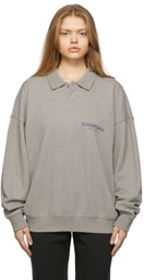Fear of God ESSENTIALS Grey Long Sleeve Polo
