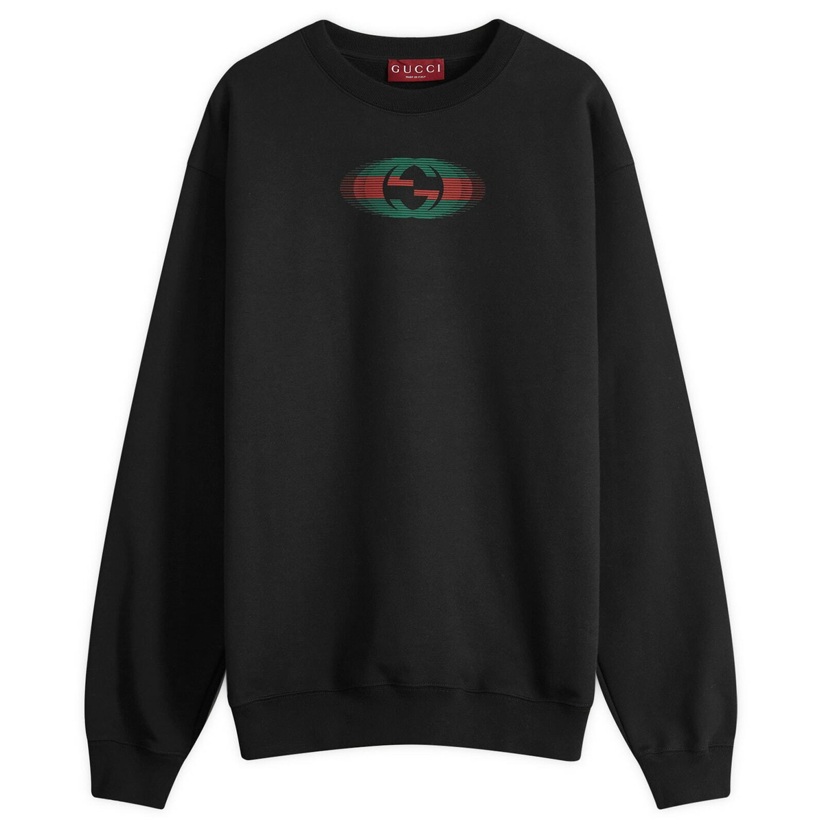 Gucci Men s Back Logo Crew Neck Sweatshirt in Black Gucci