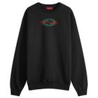 Gucci Men's Back Logo Crew Neck Sweatshirt in Black