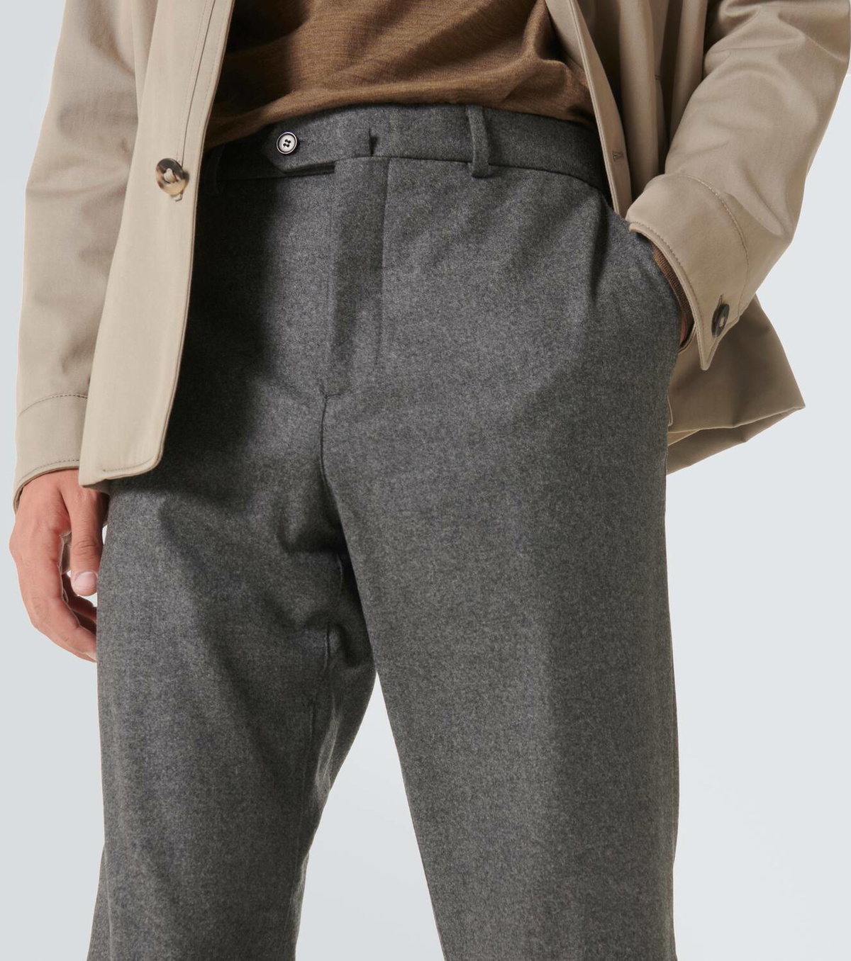 Loro Piana Carlo wool and cashmere straight pants Loro Piana