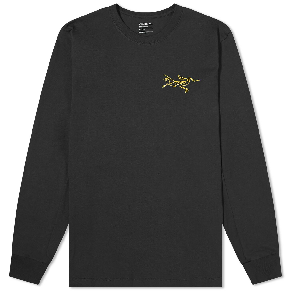 Arc'teryx Men's Multi Bird Logo Long Sleeve T-Shirt in Black Arc'teryx