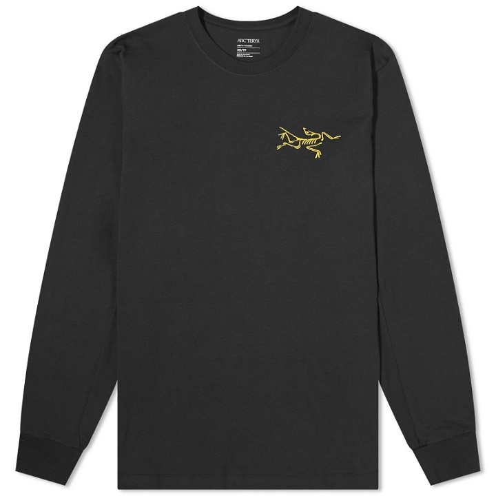 Photo: Arc'teryx Men's Multi Bird Logo Long Sleeve T-Shirt in Black