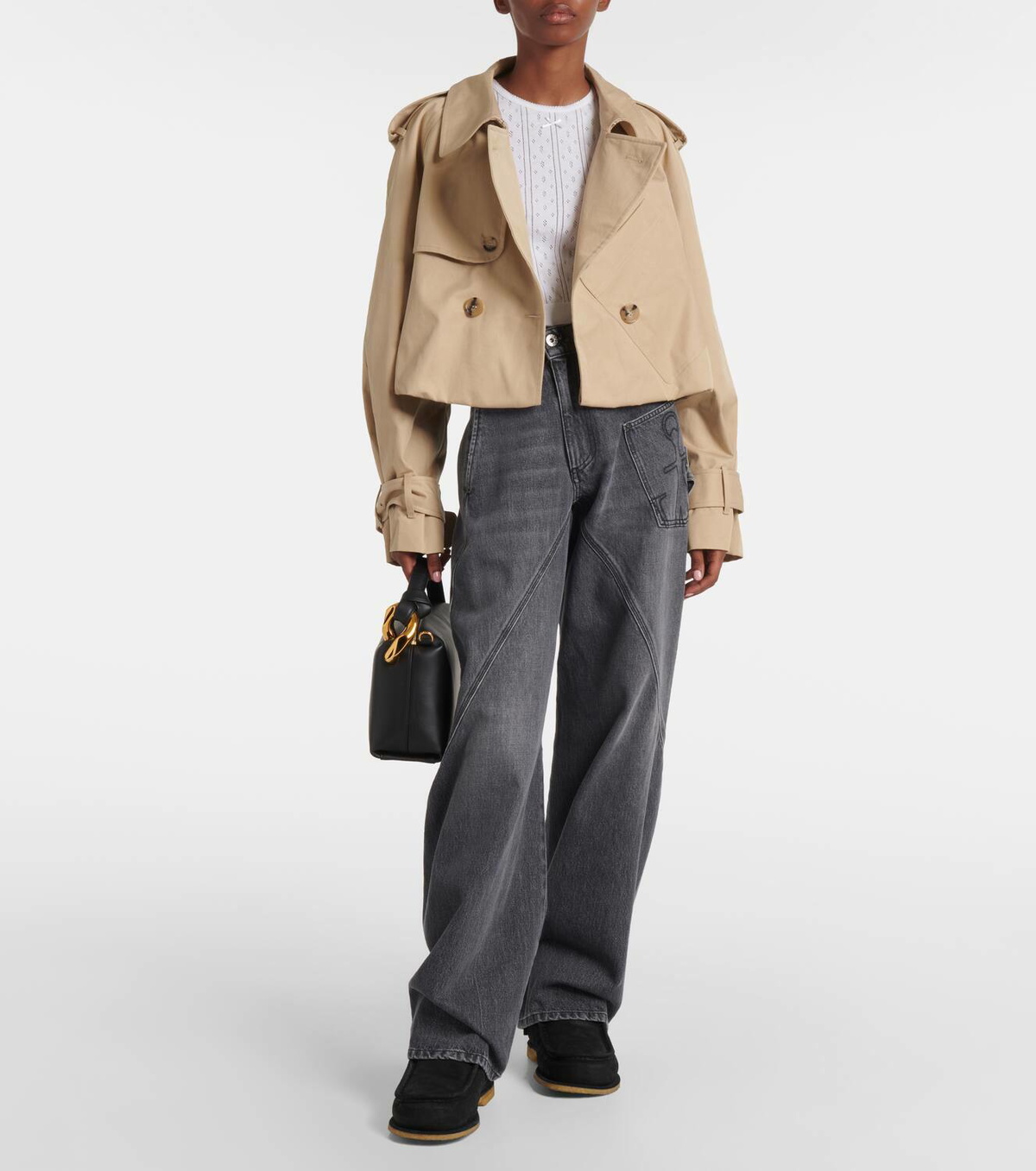 JW Anderson Women's Pointelle Shirt Black main image 1