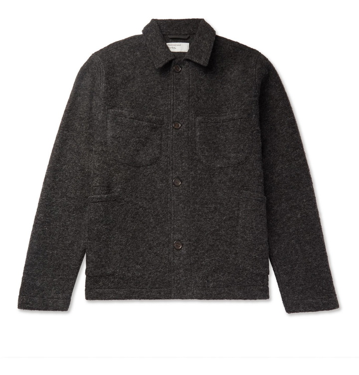 Photo: Universal Works - Brushed Wool-Blend Jacket - Gray