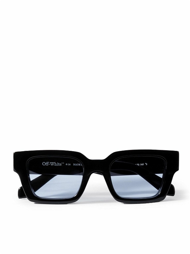Photo: Off-White - Virgil D-Frame Acetate Sunglasses - Black