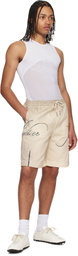 Jean Paul Gaultier Beige 'The Multi-Tattoo' Shorts