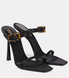 Saint Laurent Leather-trimmed sandals