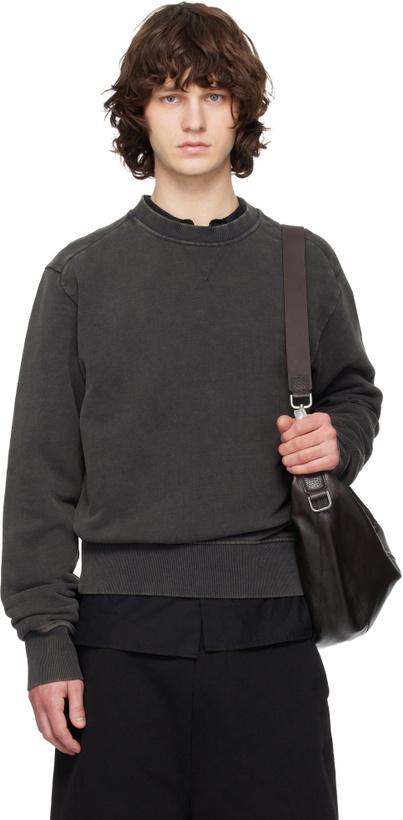 Photo: Entire Studios Black Pod Crew Sweatshirt