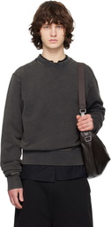 Entire Studios Black Pod Crew Sweatshirt